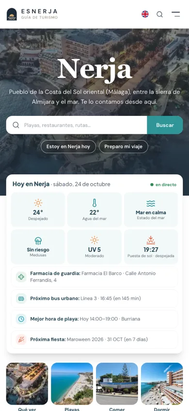 Web de EsNerja en móvil