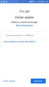Iniciar sesión Android